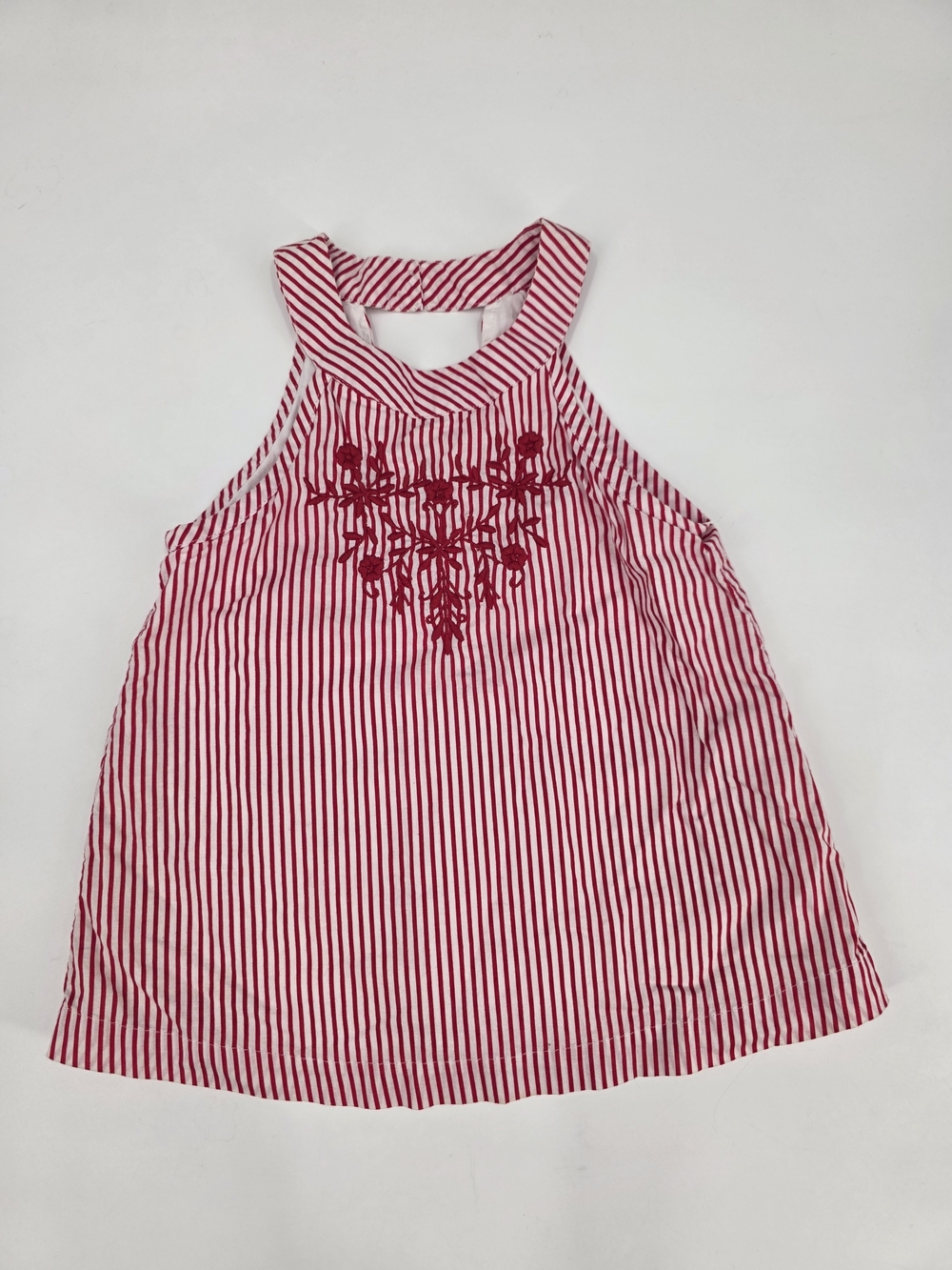 Abercrombie kids Red and White Striped Halter Top Size 5/6